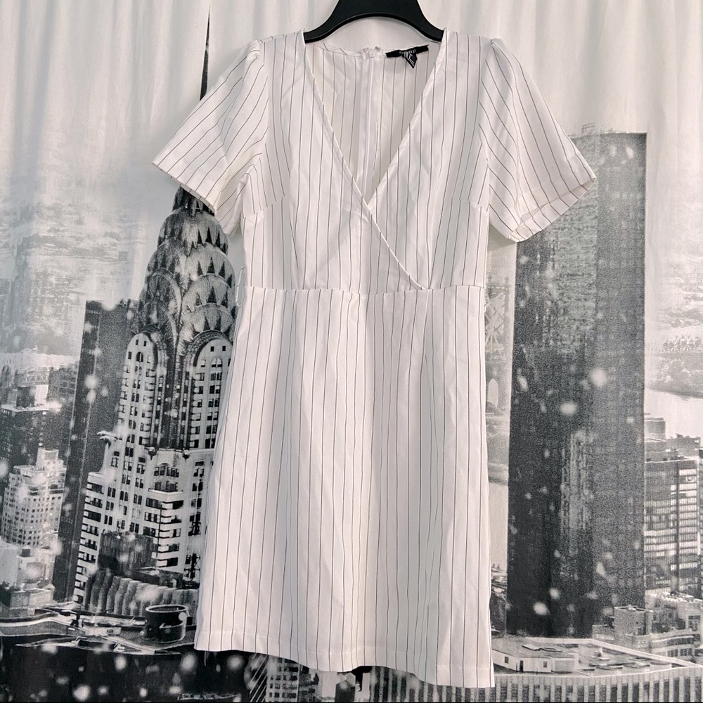 F21 short white dress